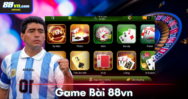 Top game bài online 88VN hot nhất 2024